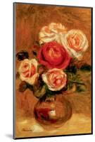 Roses in a Vase-Pierre-Auguste Renoir-Mounted Premium Giclee Print