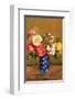 Roses in a Vase-Pierre-Auguste Renoir-Framed Premium Giclee Print