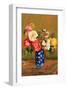 Roses in a Vase-Pierre-Auguste Renoir-Framed Premium Giclee Print