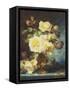 Roses in a Vase-Andre Perrachon-Framed Stretched Canvas