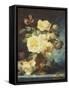 Roses in a Vase-Andre Perrachon-Framed Stretched Canvas