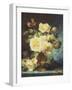 Roses in a Vase-Andre Perrachon-Framed Giclee Print