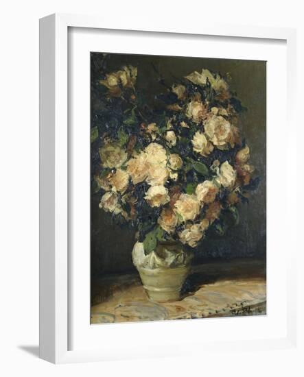 Roses in a Vase-Jacques-emile Blanche-Framed Giclee Print
