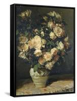 Roses in a Vase-Jacques-emile Blanche-Framed Stretched Canvas