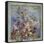 Roses in a Window; Roses Dans Une Fenetre-Pierre-Auguste Renoir-Framed Stretched Canvas