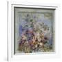 Roses in a Window; Roses Dans Une Fenetre-Pierre-Auguste Renoir-Framed Premium Giclee Print