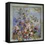 Roses in a Window; Roses Dans Une Fenetre-Pierre-Auguste Renoir-Framed Stretched Canvas