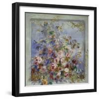 Roses in a Window; Roses Dans Une Fenetre-Pierre-Auguste Renoir-Framed Giclee Print