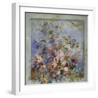 Roses in a Window; Roses Dans Une Fenetre-Pierre-Auguste Renoir-Framed Giclee Print