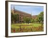 Roses in Bloom in Park Square, Leeds, West Yorkshire, Yorkshire, England, United Kingdom, Europe-Mark Sunderland-Framed Photographic Print