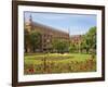 Roses in Bloom in Park Square, Leeds, West Yorkshire, Yorkshire, England, United Kingdom, Europe-Mark Sunderland-Framed Photographic Print