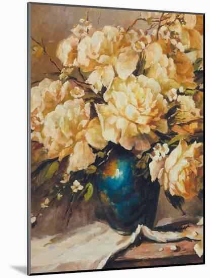 Roses in Full Bloom-Walt-Mounted Art Print