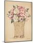 Roses in Painted Vase I-Cheri Blum-Mounted Art Print