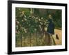 Roses in the Garden at Petit Gennevilliers, 1886-Gustave Caillebotte-Framed Art Print