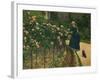 Roses in the Garden at Petit Gennevilliers, 1886-Gustave Caillebotte-Framed Art Print