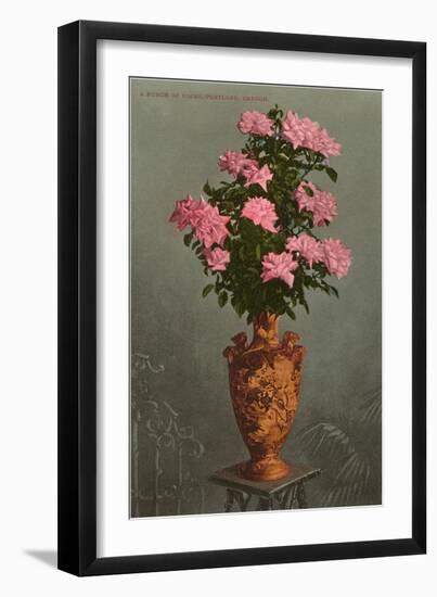 Roses in Vase, Portland, Oregon-null-Framed Art Print