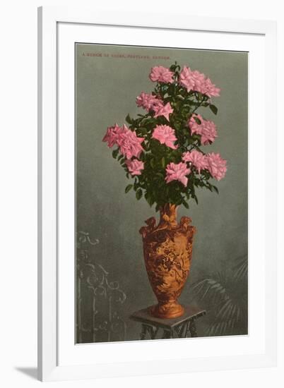 Roses in Vase, Portland, Oregon-null-Framed Art Print