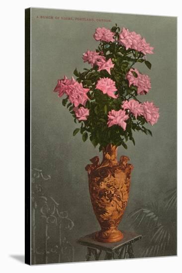 Roses in Vase, Portland, Oregon-null-Stretched Canvas