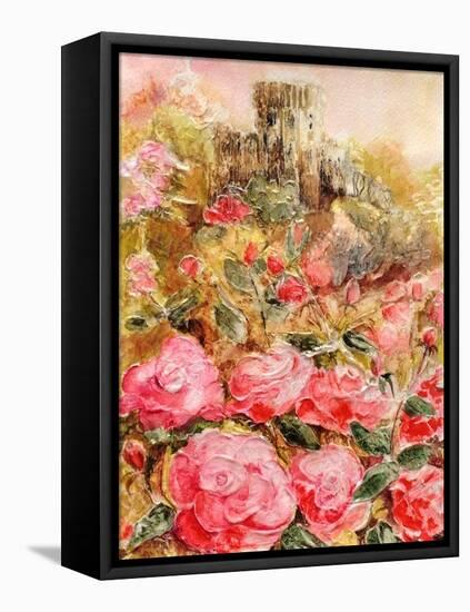 Roses in Windsor gardens-Mary Smith-Framed Stretched Canvas