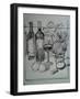 Roses, Italian Wine and Garlic-Nobu Haihara-Framed Giclee Print