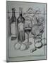 Roses, Italian Wine and Garlic-Nobu Haihara-Mounted Giclee Print