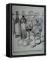 Roses, Italian Wine and Garlic-Nobu Haihara-Framed Stretched Canvas