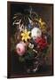 Roses, Lilies, Pansies and Other Flowers in a Vase-Johan Laurents Jensen-Framed Giclee Print