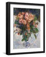 Roses mousseuses (Mousseuse roses) Oil on canvas, 1890 35.5 x 27 cm R.F.1941-25 .-Pierre-Auguste Renoir-Framed Giclee Print