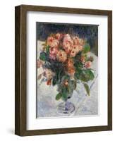 Roses mousseuses (Mousseuse roses) Oil on canvas, 1890 35.5 x 27 cm R.F.1941-25 .-Pierre-Auguste Renoir-Framed Giclee Print