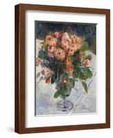 Roses mousseuses (Mousseuse roses) Oil on canvas, 1890 35.5 x 27 cm R.F.1941-25 .-Pierre-Auguste Renoir-Framed Giclee Print