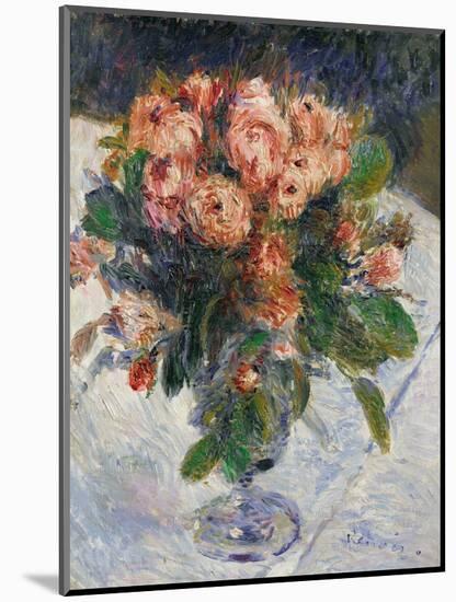 Roses mousseuses (Mousseuse roses) Oil on canvas, 1890 35.5 x 27 cm R.F.1941-25 .-Pierre-Auguste Renoir-Mounted Giclee Print