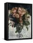 Roses mousseuses-Pierre-Auguste Renoir-Framed Stretched Canvas