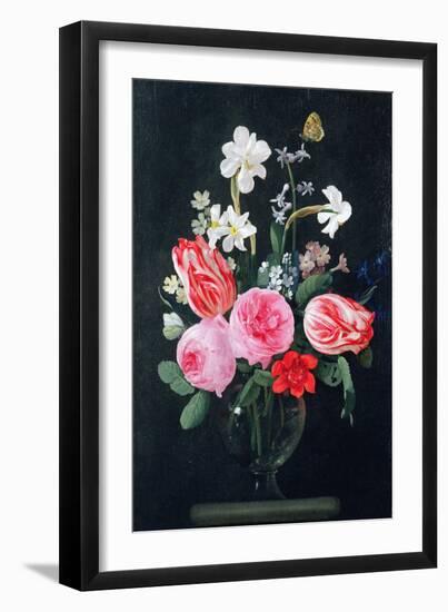 Roses, Narcissi, Tulips and Other Flowers-Christiaan Luykx-Framed Premium Giclee Print