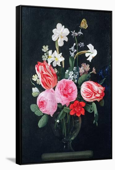 Roses, Narcissi, Tulips and Other Flowers-Christiaan Luykx-Framed Stretched Canvas