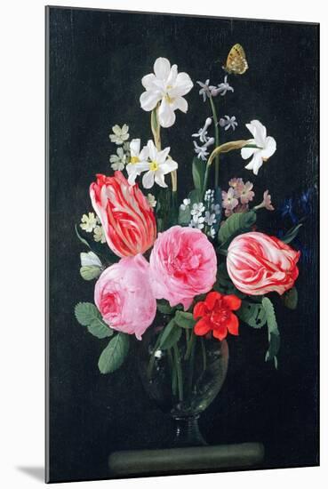 Roses, Narcissi, Tulips and Other Flowers-Christiaan Luykx-Mounted Giclee Print