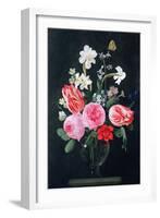 Roses, Narcissi, Tulips and Other Flowers-Christiaan Luykx-Framed Giclee Print