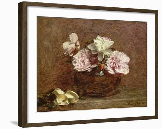 Roses of Nice, 1882-Ignace Henri Jean Fantin-Latour-Framed Giclee Print