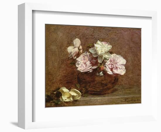 Roses of Nice, 1882-Ignace Henri Jean Fantin-Latour-Framed Giclee Print