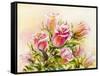 Roses, Oil Painting on Canvas-Valenty-Framed Stretched Canvas