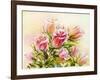 Roses, Oil Painting on Canvas-Valenty-Framed Art Print