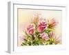 Roses, Oil Painting on Canvas-Valenty-Framed Art Print