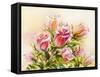 Roses, Oil Painting on Canvas-Valenty-Framed Stretched Canvas