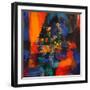 Roses on a Blue Ground-Peter Graham-Framed Premium Giclee Print