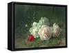 Roses on a Mossy Bank-Jules Medard-Framed Stretched Canvas