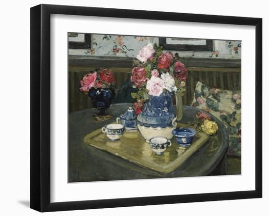 Roses on a Table-Adrian Demout-Framed Giclee Print