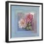 Roses on Blue I-Peter McGowan-Framed Art Print