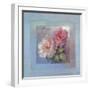 Roses on Blue I-Peter McGowan-Framed Art Print