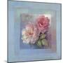 Roses on Blue I-Peter McGowan-Mounted Art Print