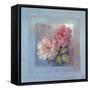 Roses on Blue I-Peter McGowan-Framed Stretched Canvas