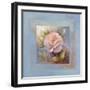 Roses on Blue IV-Peter McGowan-Framed Art Print